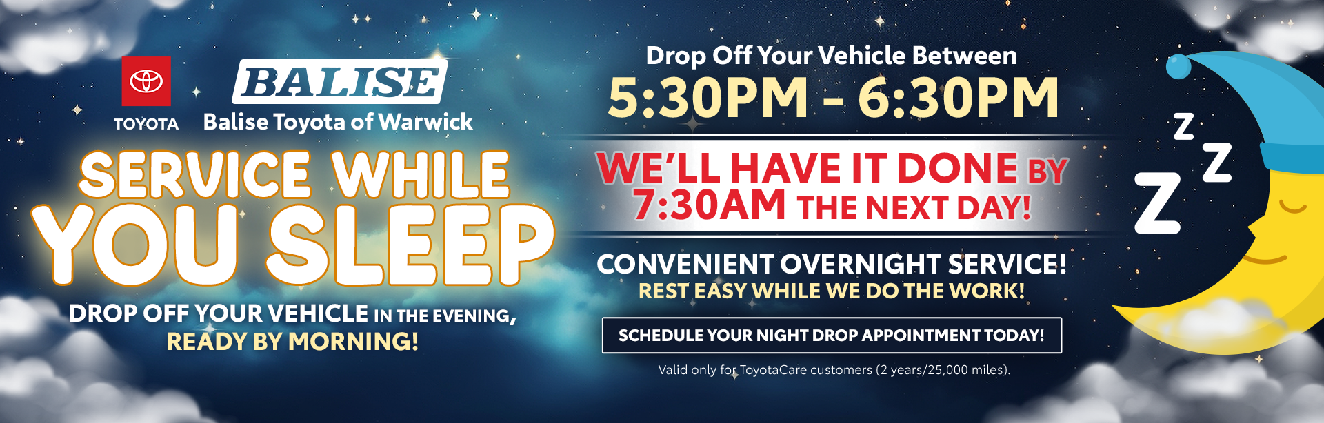 service while you sleep