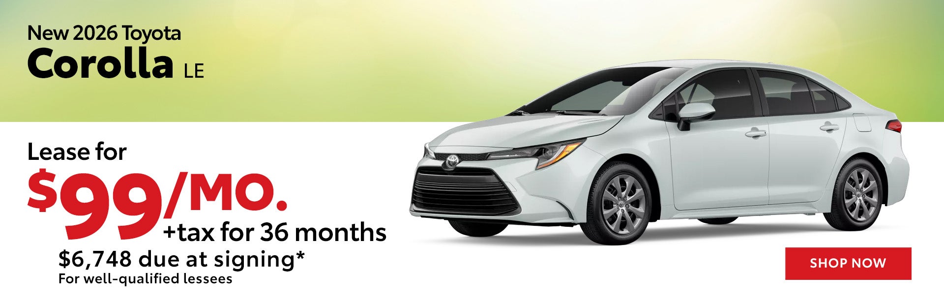 New 2026 Toyota Corolla LE