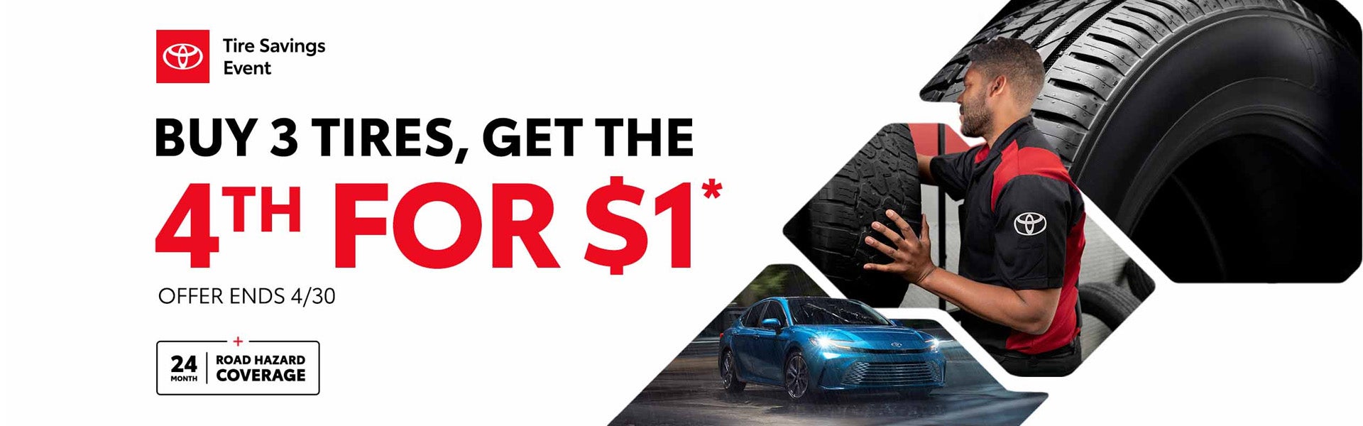 Toyota Tire Savings Event - Buy 3 Get 1 for $1