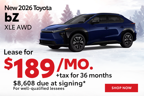 New 2026 Toyota bZ XLE AWD