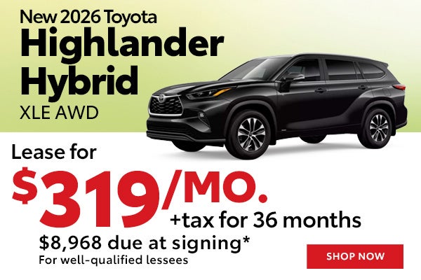 New 2026 Toyota Highlander Hybrid XLE AWD